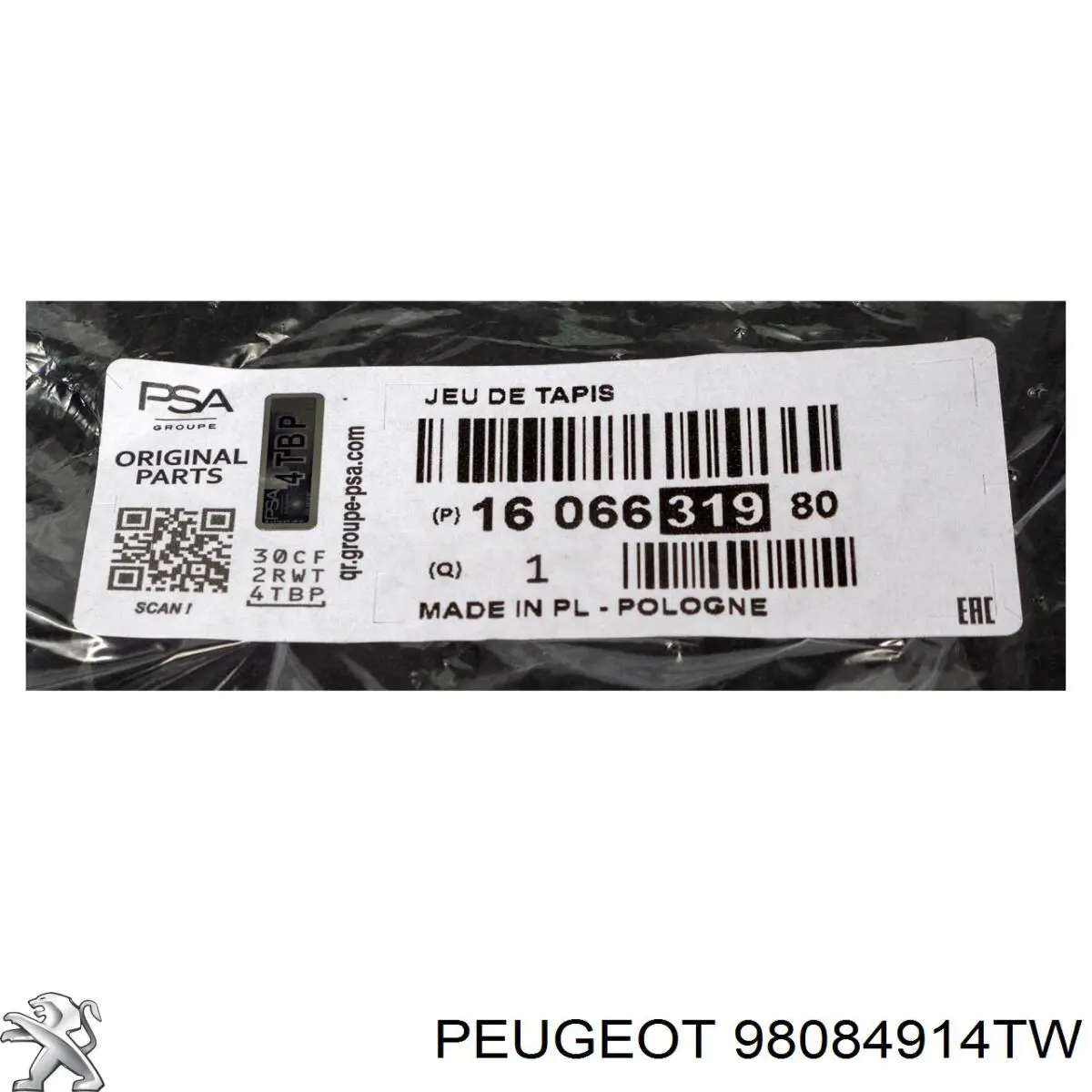 98084914TW Peugeot/Citroen Coberta de disco de roda