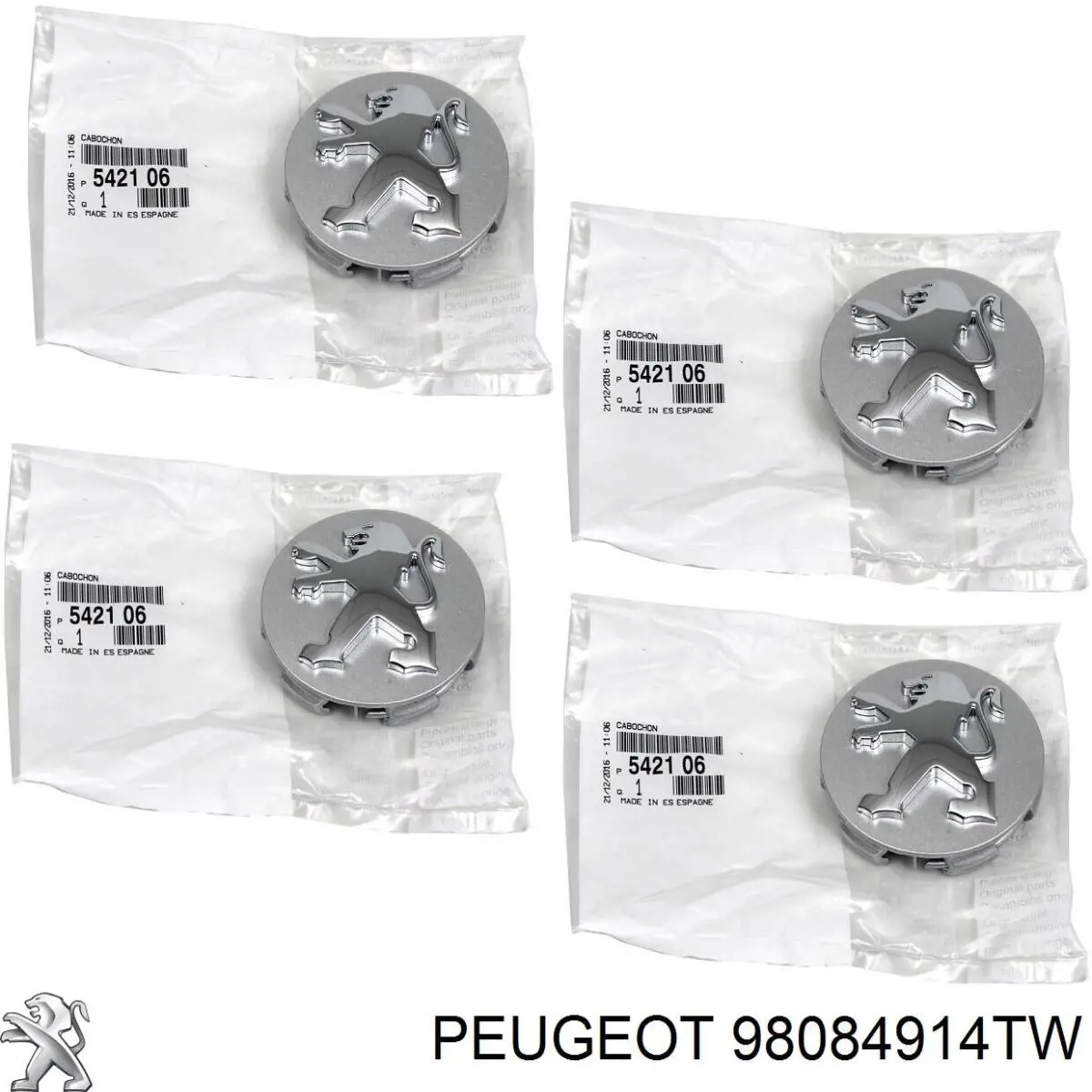 Compre 98084914TW Peugeot/Citroen Coberta de disco de roda