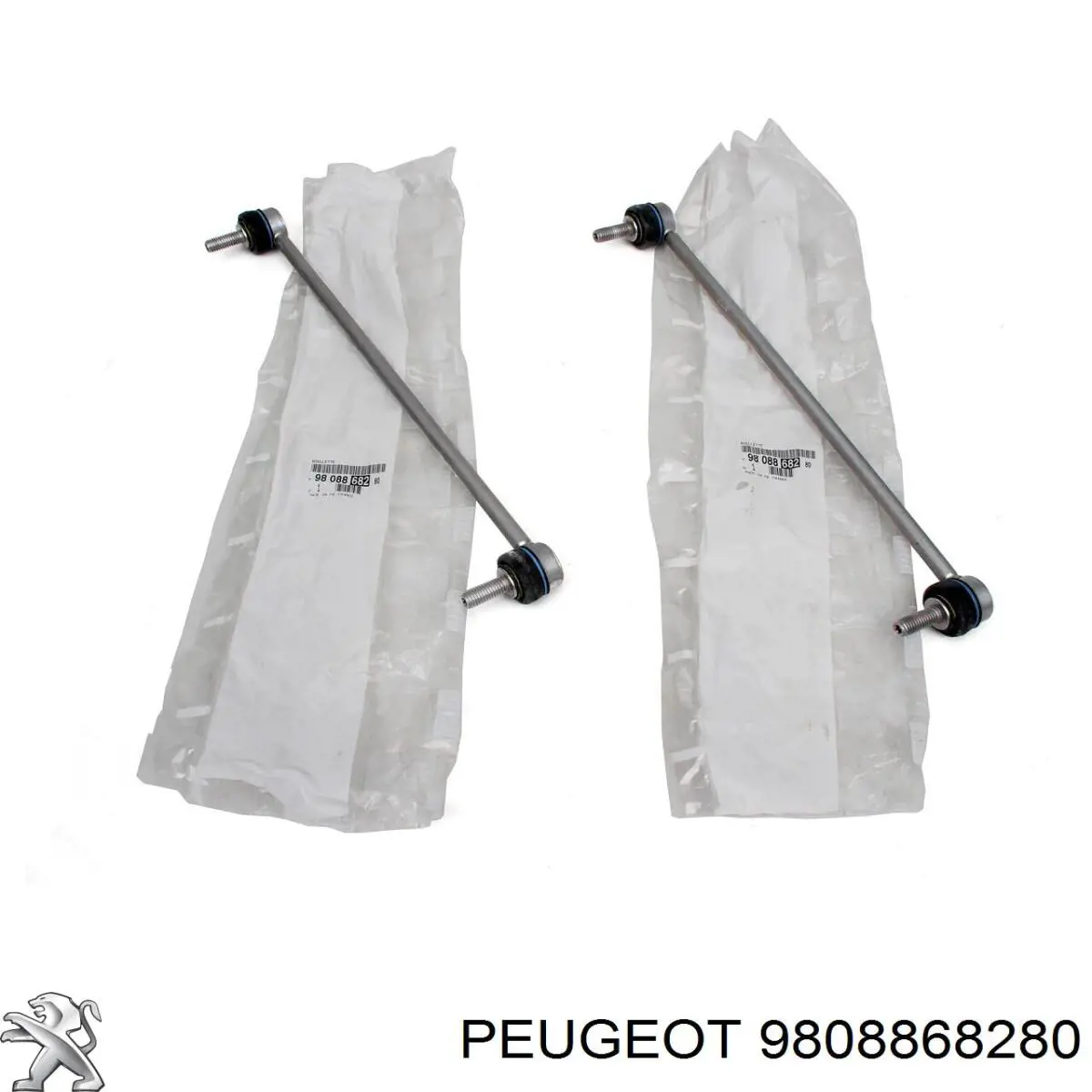 9808868280 Peugeot/Citroen Montante de estabilizador dianteiro