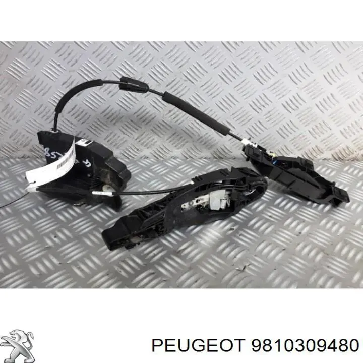 Fecho da porta dianteira esquerda 9810309480 Peugeot/Citroen