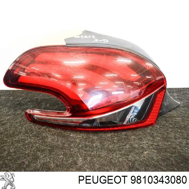 9810343080 Peugeot/Citroen Lanterna traseira esquerda