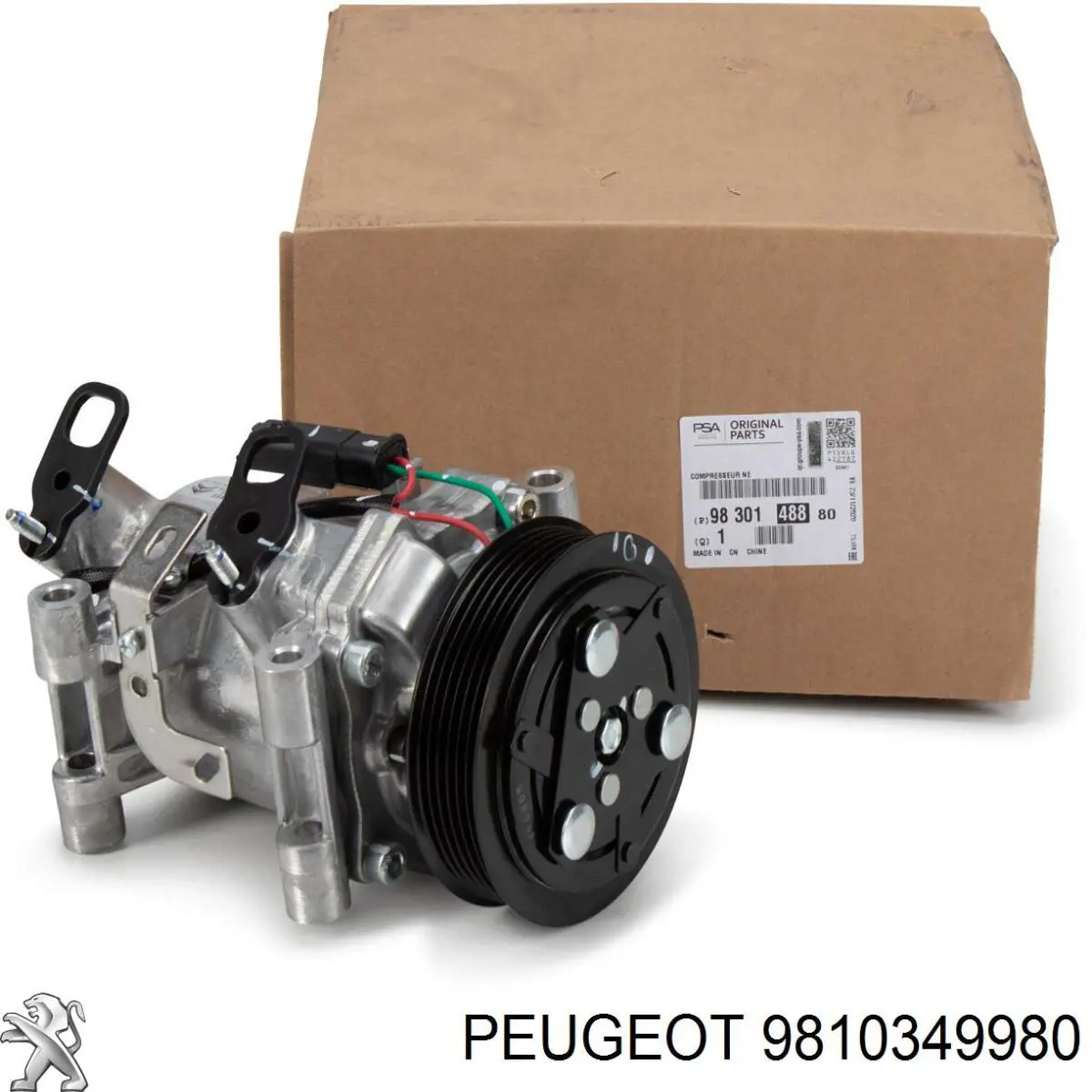 9810349980 Peugeot/Citroen Compressor de aparelho de ar condicionado