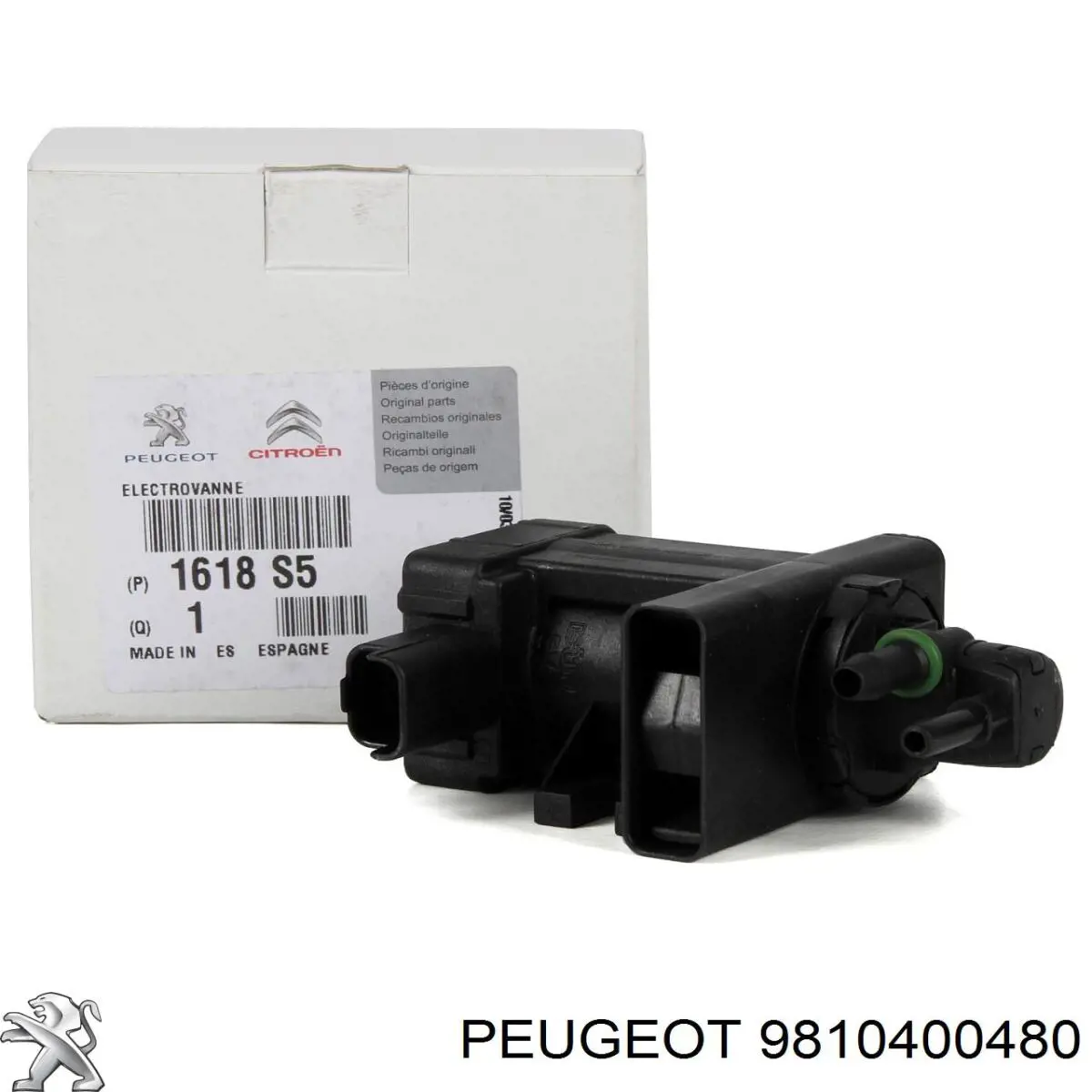 9810400480 Peugeot/Citroen Convertidor de pressão (solenoide) de supercompressão