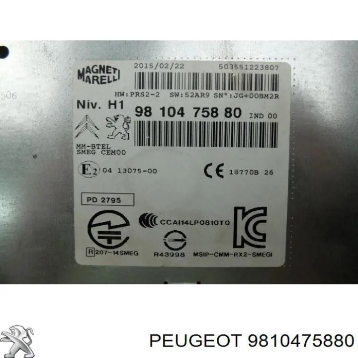 9810475880 Peugeot/Citroen 