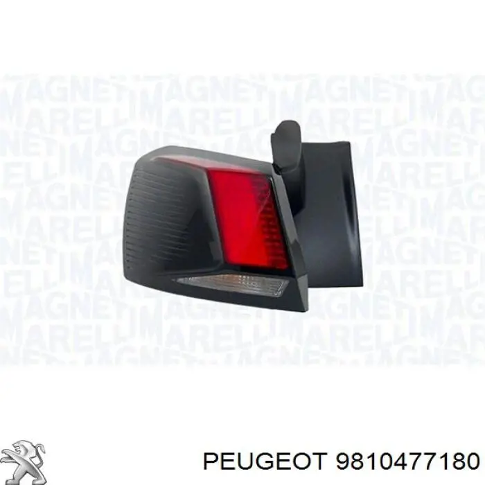 Lanterna traseira esquerda externa 9810477180 Peugeot/Citroen