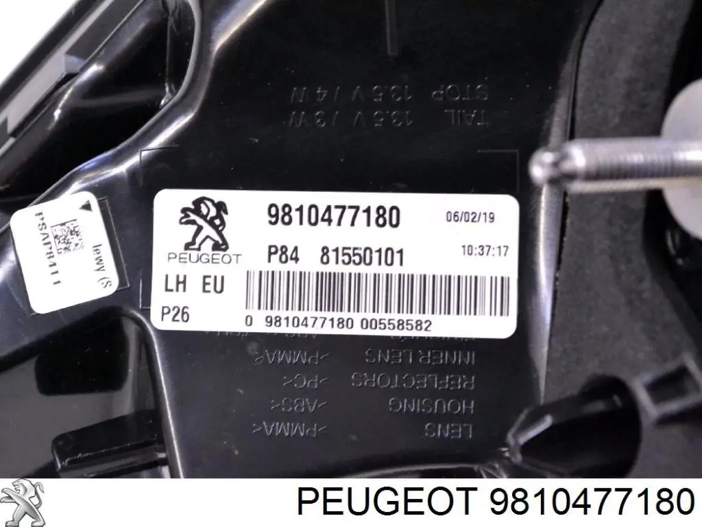Lanterna traseira esquerda externa 9810477180 Peugeot/Citroen