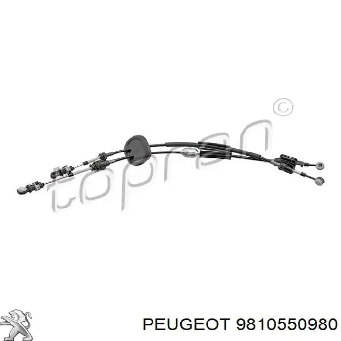 9810550980 Peugeot/Citroen Mecanismo de mudança (ligação)