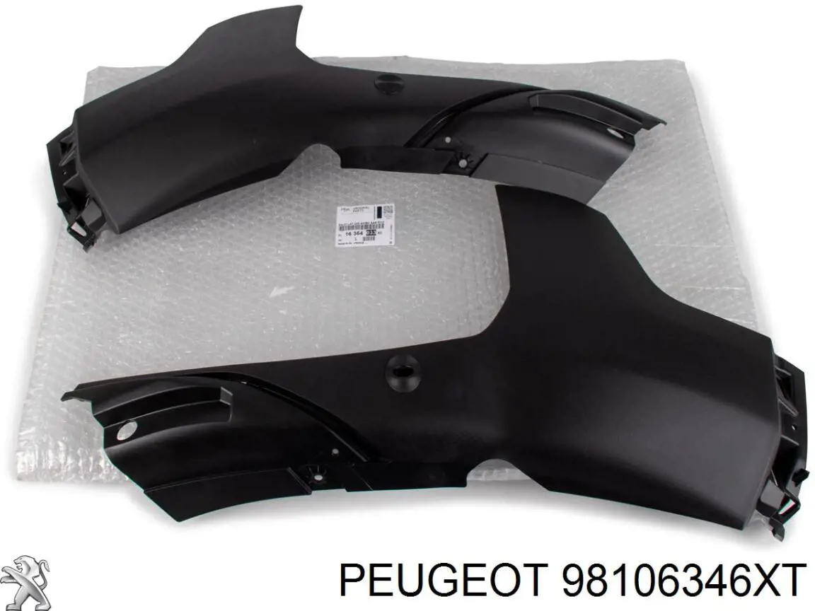 98106346XT Peugeot/Citroen Consola central do pára-choque dianteiro