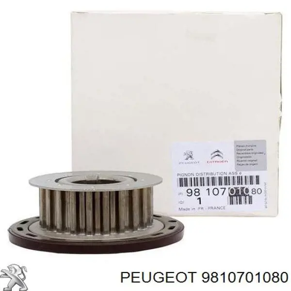 Engrenagem de cadeia da roda dentada de acionamento de cambota de motor Peugeot/Citroen 9810701080 preço, a partir de 31,48 USD