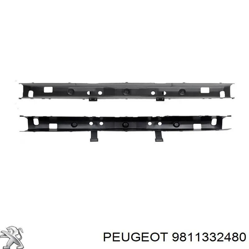 7414YP Peugeot/Citroen Absorvedor (enchido) do pára-choque dianteiro