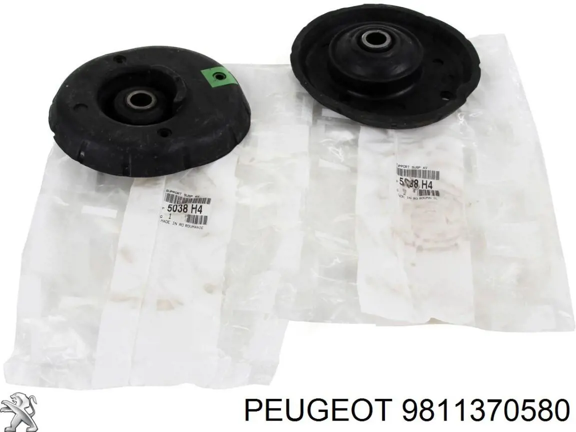 Suporte de amortecedor dianteiro 9811370580 Peugeot/Citroen