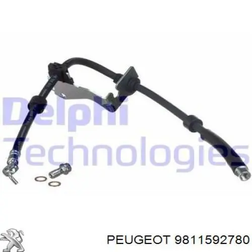 Compre 9811592780 Peugeot/Citroen Mangueira do freio traseira direita