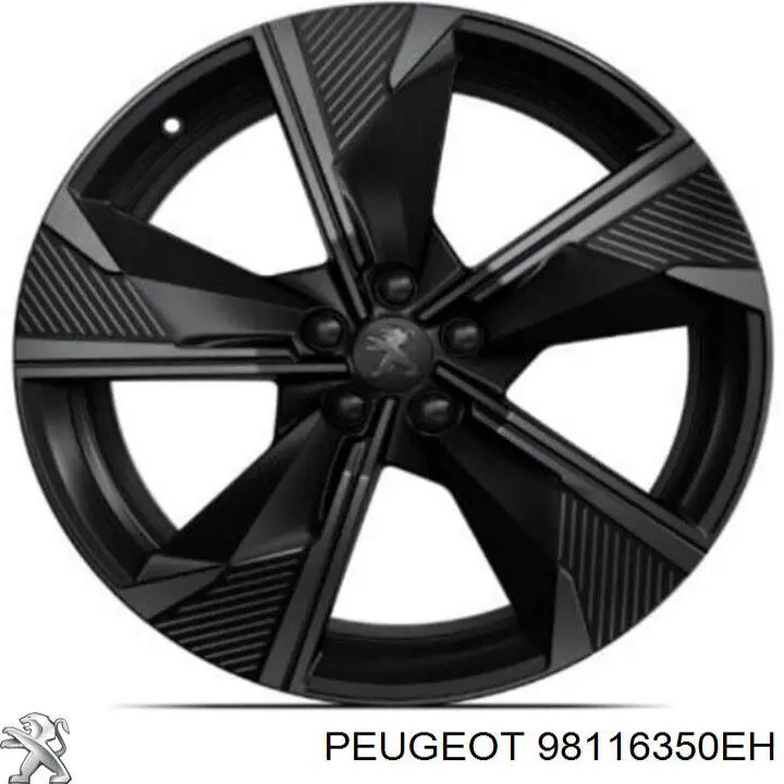 Discos de roda de aleação ligeira (de aleação ligeira, de titânio) 98116350EH Peugeot/Citroen