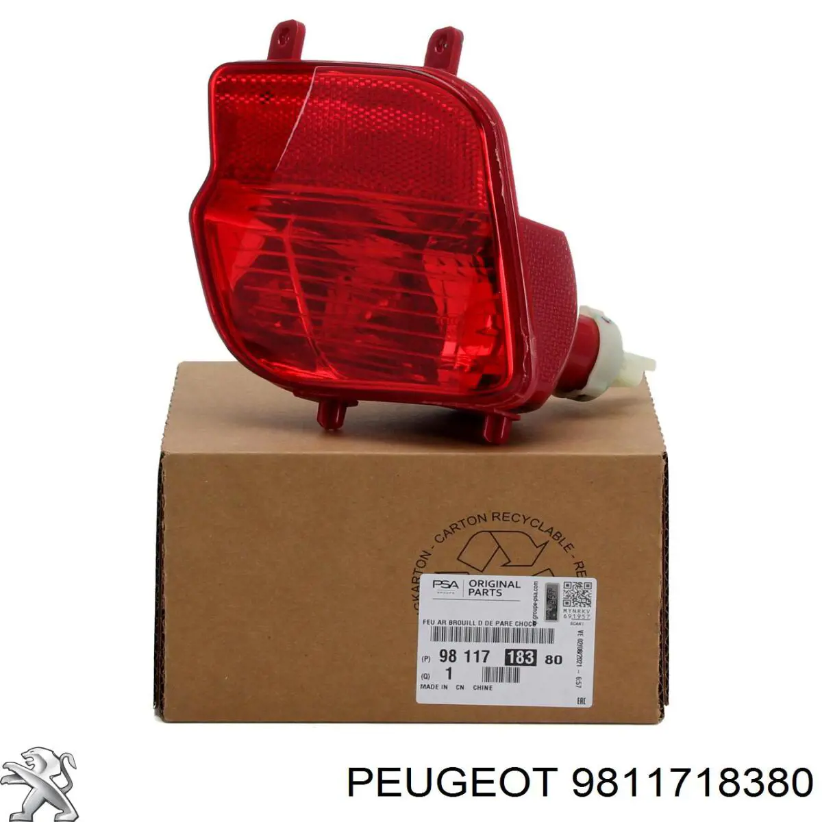 9811718380 Peugeot/Citroen Lanterna de nevoeiro traseira direita