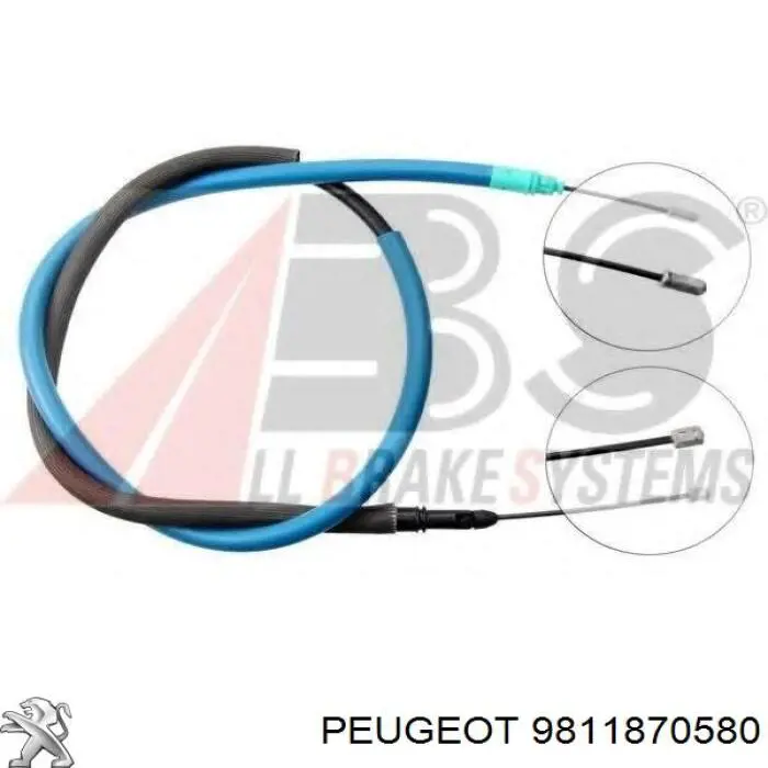 Compre 9821098580 Peugeot/Citroen Cabo traseiro direito/esquerdo do freio de estacionamento