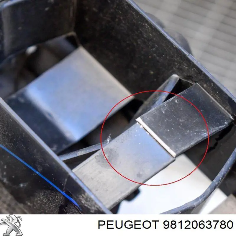 9812063780 Peugeot/Citroen Reforçador do pára-choque dianteiro