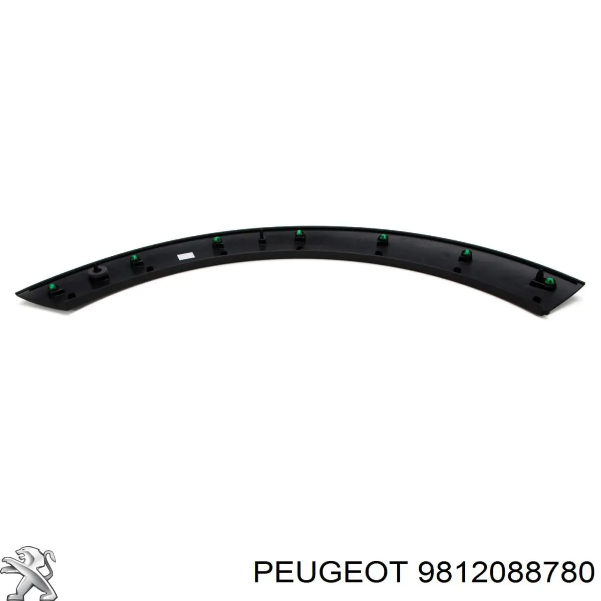 9812088780 Peugeot/Citroen Expansor direito (placa sobreposta) de arco do pára-lama traseiro