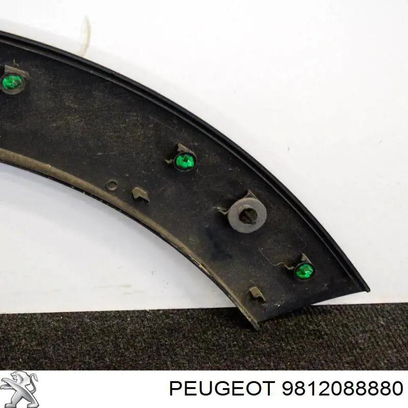 Expansor esquerdo (placa sobreposta) de arco do pára-lama traseiro 9812088880 Peugeot/Citroen