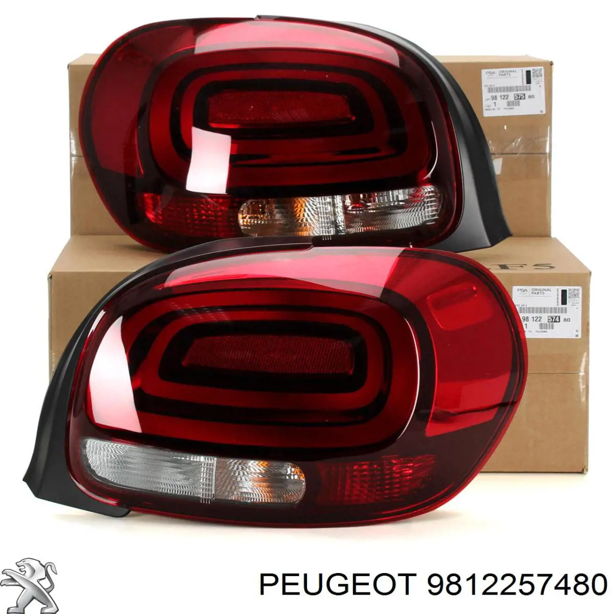 9812257480 Peugeot/Citroen Lanterna traseira direita