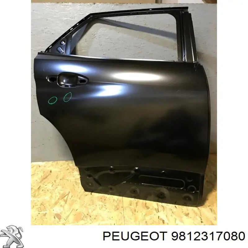9812317080 Peugeot/Citroen Porta traseira direita