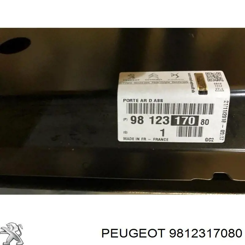 Porta traseira direita Peugeot/Citroen 9812317080 preço, a partir de 999,75 USD