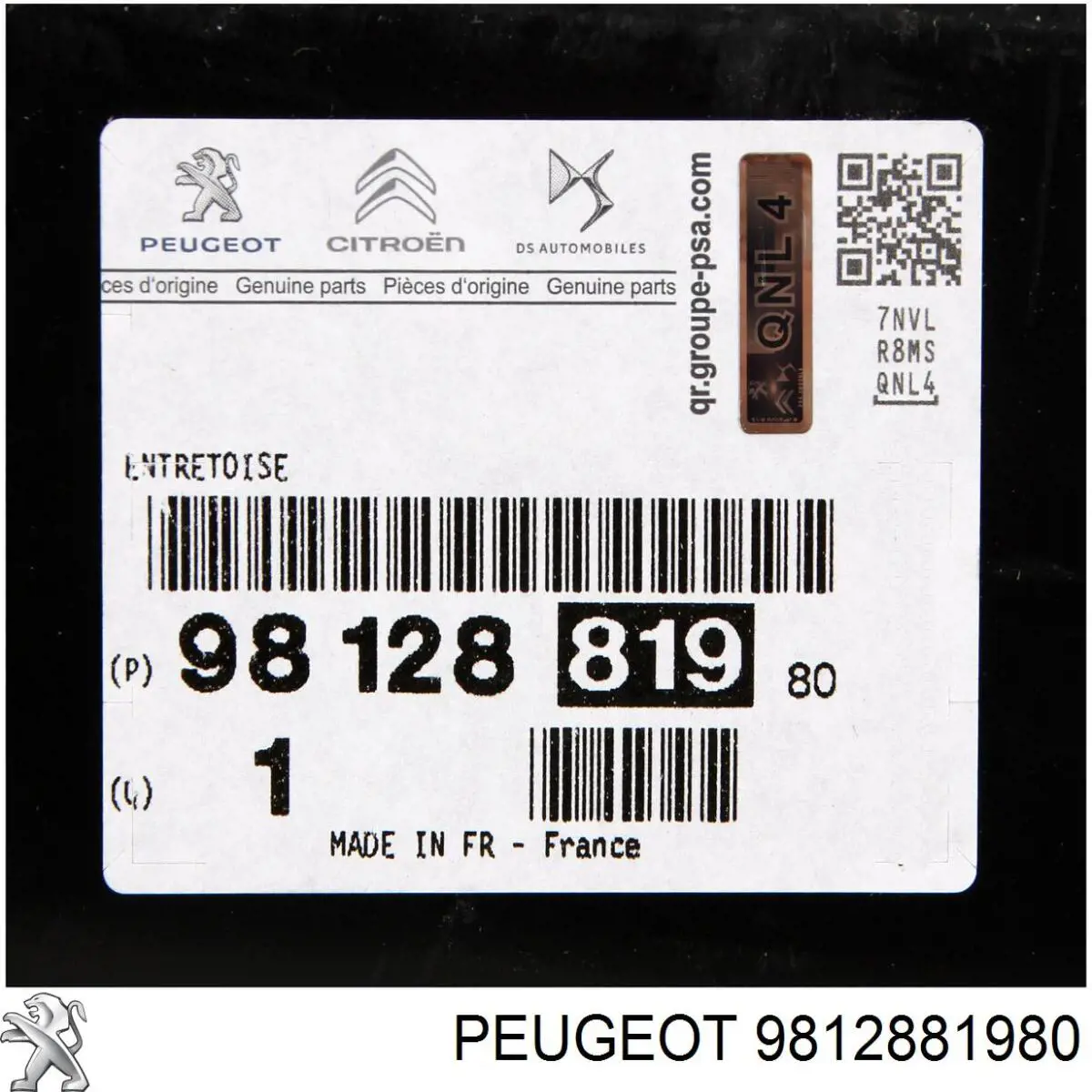 9812881980 Peugeot/Citroen Absorvedor (enchido) do pára-choque dianteiro