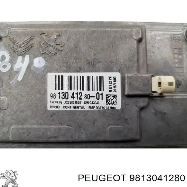 Mostrador multifuncional 9825031680 Peugeot/Citroen