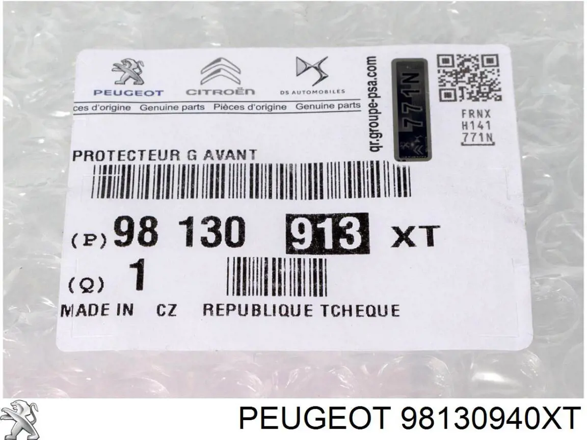 Moldura da porta traseira direita 98130940XT Peugeot/Citroen