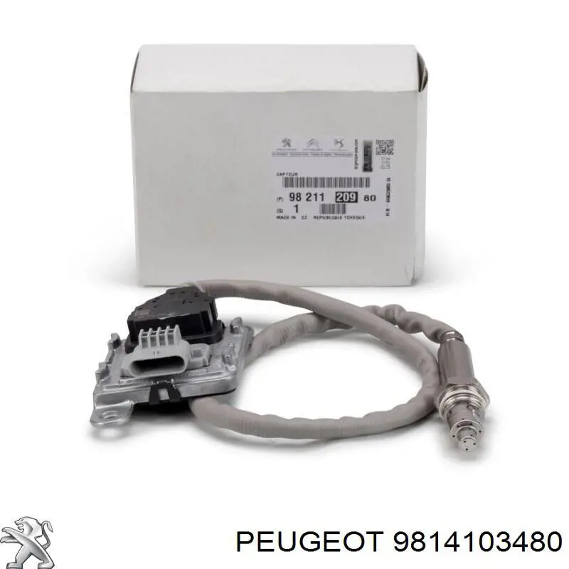 Sensor de temperatura dos gases de escape (GE), antes de filtro de partículas diesel 9814103480 Peugeot/Citroen