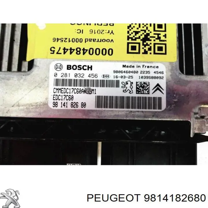Módulo de direção (Centralina eletrônica) de motor Peugeot/Citroen 9814182680