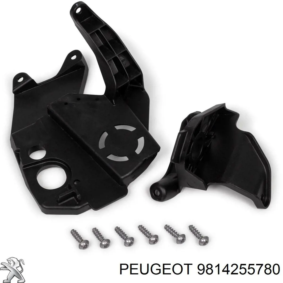 9814255780 Peugeot/Citroen Consola (adaptador) de fixação da luz dianteira direita
