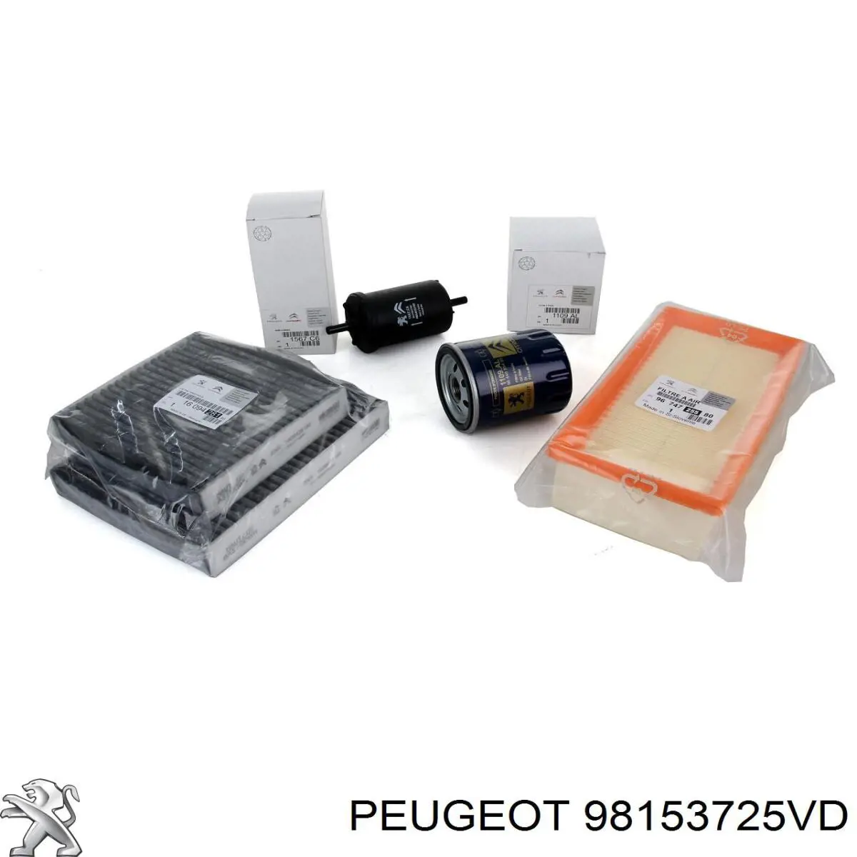 98153725VD Peugeot/Citroen Carcaça de grelha do pára-choque dianteiro