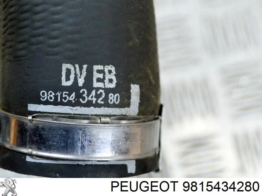 9815434280 Peugeot/Citroen Mangueira (cano derivado) de intercooler