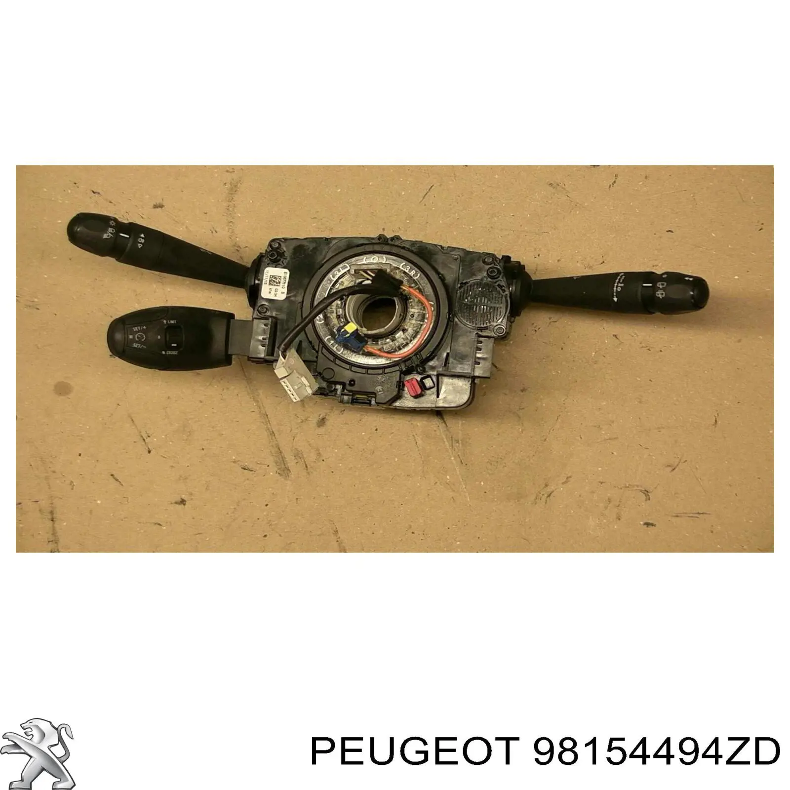 98154494ZD Peugeot/Citroen Comutador direito instalado na coluna da direção