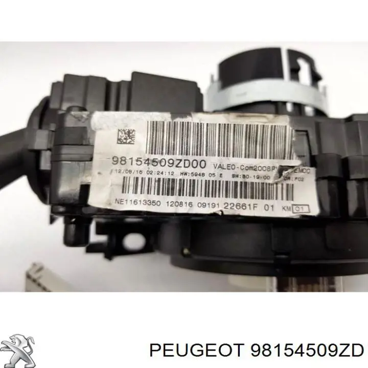 Compre 98154509ZD Peugeot/Citroen Comutador direito instalado na coluna da direção