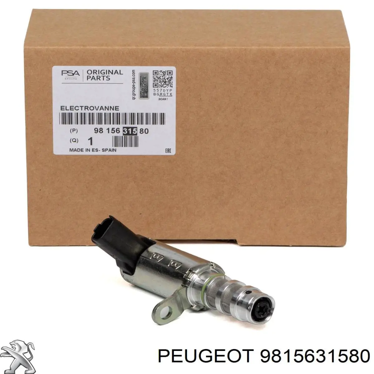 9815631580 Peugeot/Citroen Válvula eletromagnética de posição (de fases) da árvore distribuidora
