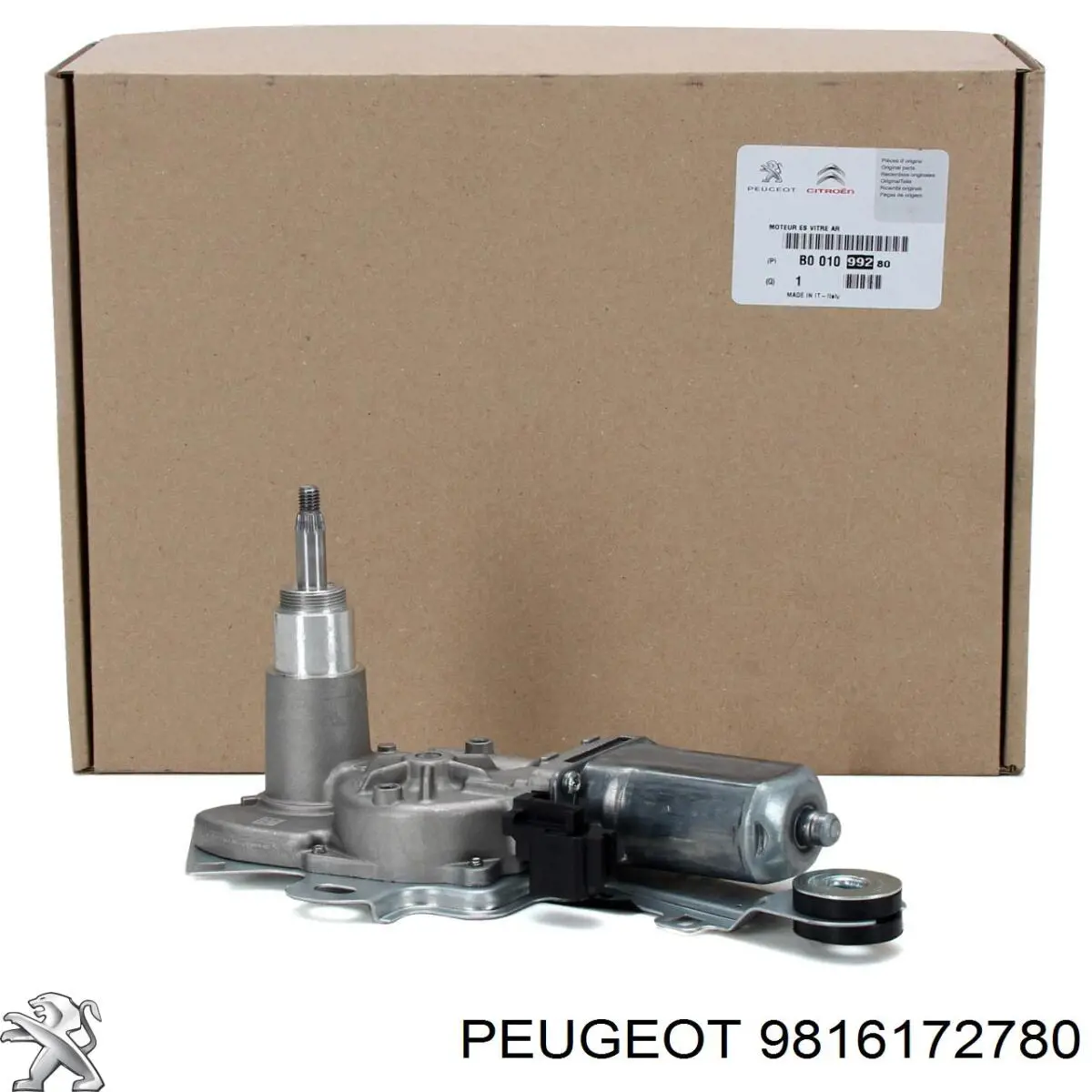 Compre 9816172780 Peugeot/Citroen Motor de limpador pára-brisas do pára-brisas esquerdo