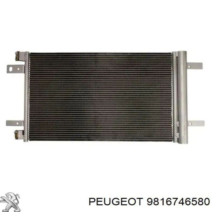 9816746580 Peugeot/Citroen Radiador de aparelho de ar condicionado