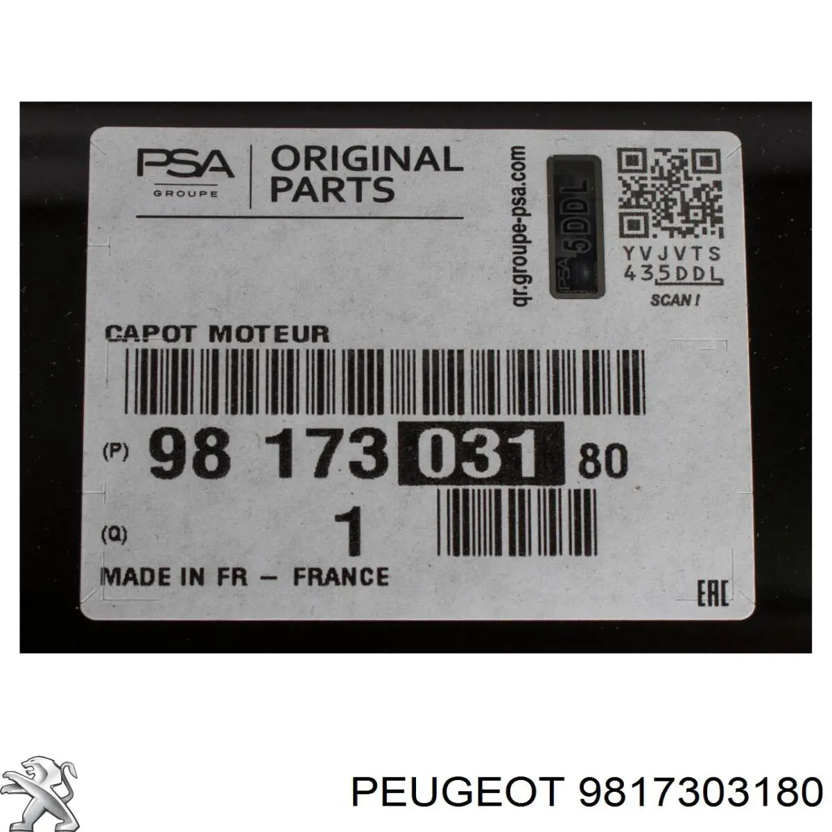 9817303180 Peugeot/Citroen Capota