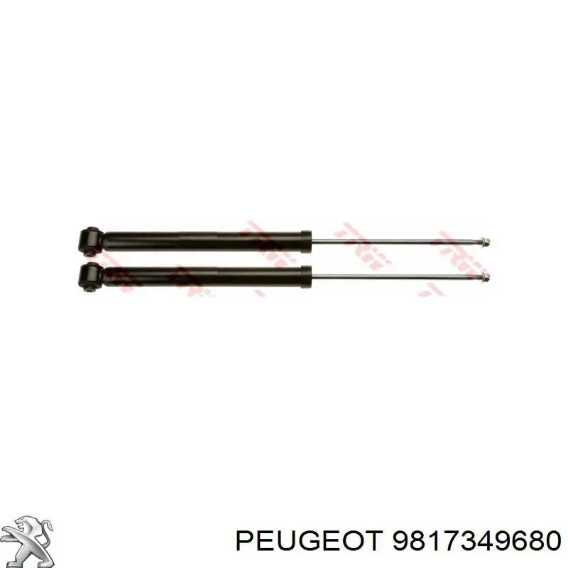 9817349680 Peugeot/Citroen Amortecedor traseiro