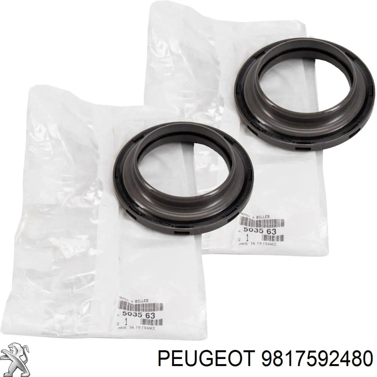 Rolamento de suporte do amortecedor dianteiro 9817592480 Peugeot/Citroen