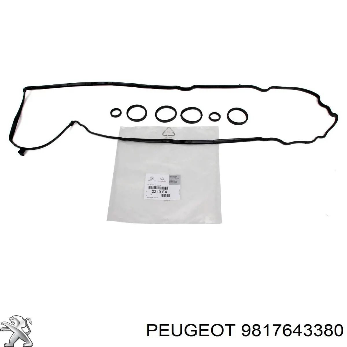 9817643380 Peugeot/Citroen Vedante de tampa de válvulas de motor