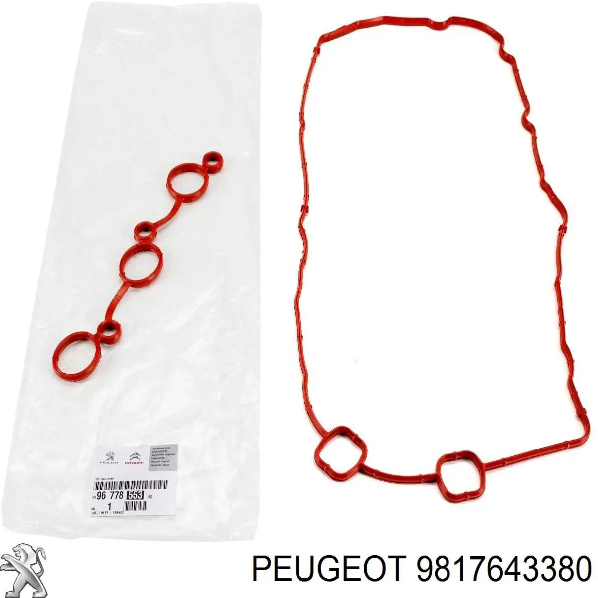 Vedante de tampa de válvulas de motor 9817643380 Peugeot/Citroen