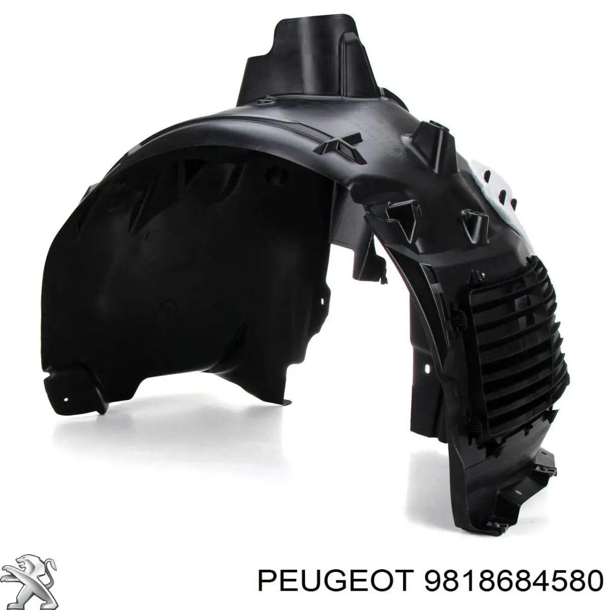 9677267680 Peugeot/Citroen Guarda-barras direito do pára-lama dianteiro