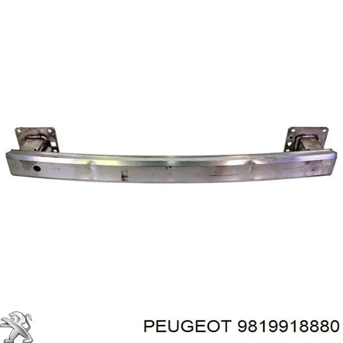 9819918880 Peugeot/Citroen Reforçador do pára-choque traseiro