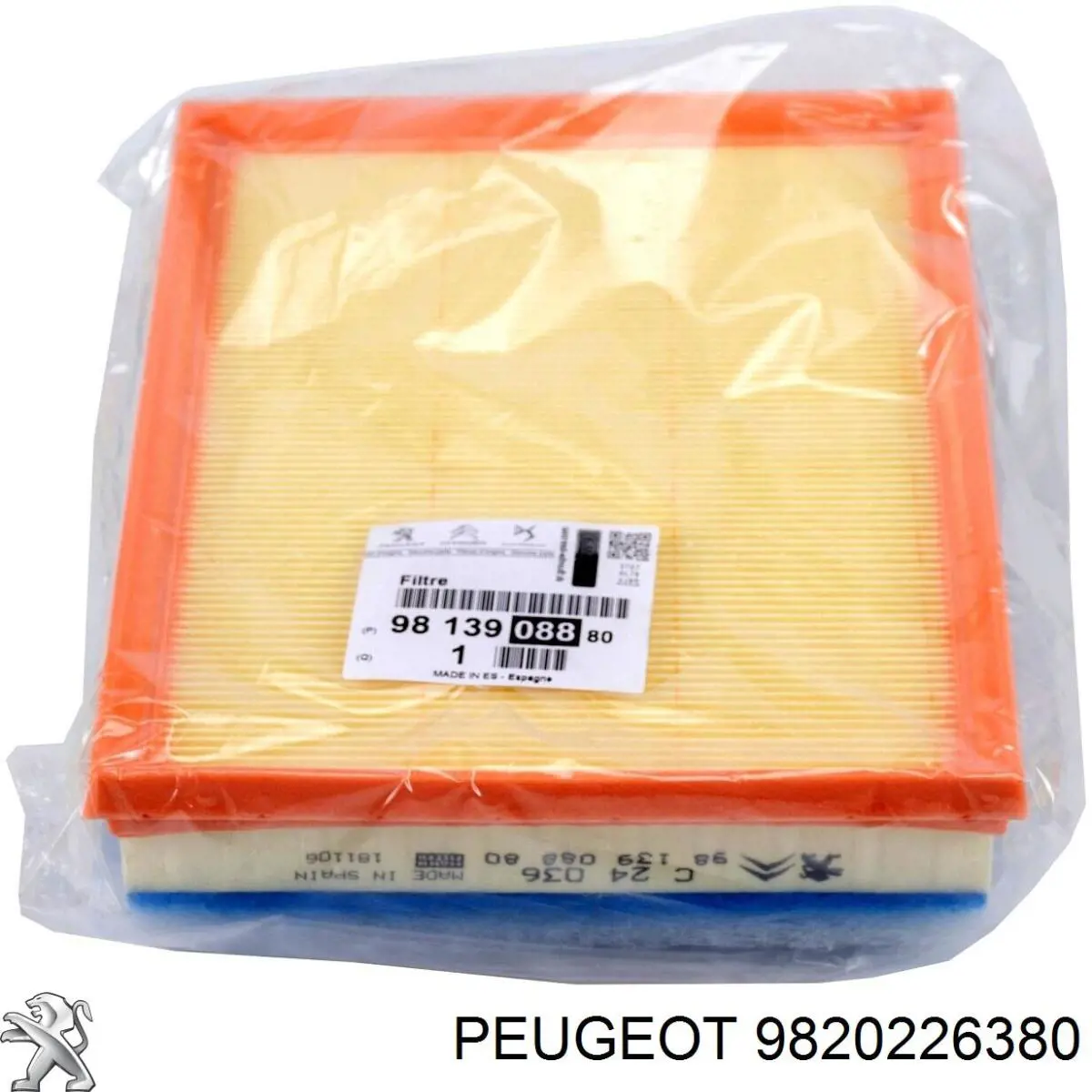 9820226380 Peugeot/Citroen Filtro de combustível