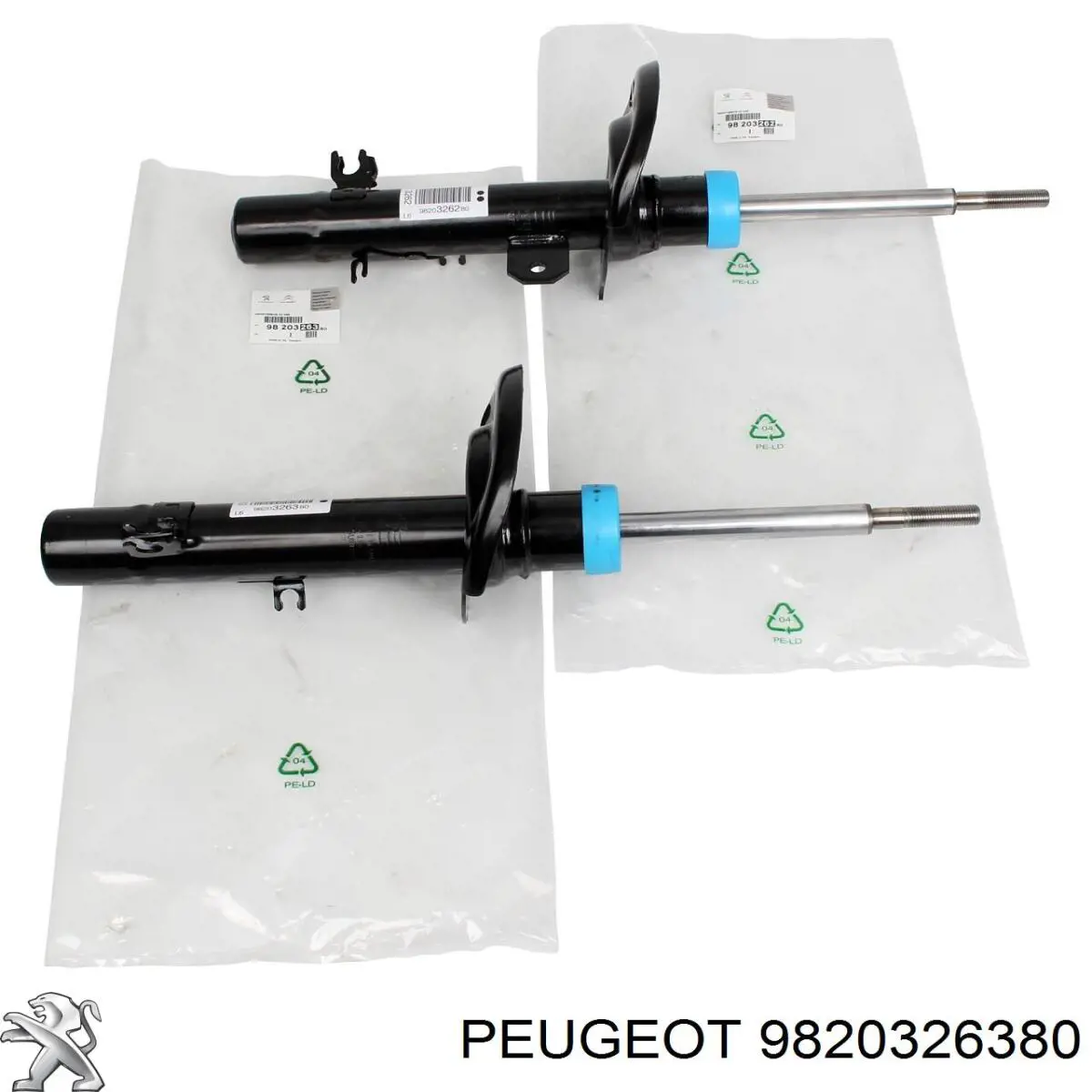 Compre 9820326380 Peugeot/Citroen Amortecedor dianteiro esquerdo