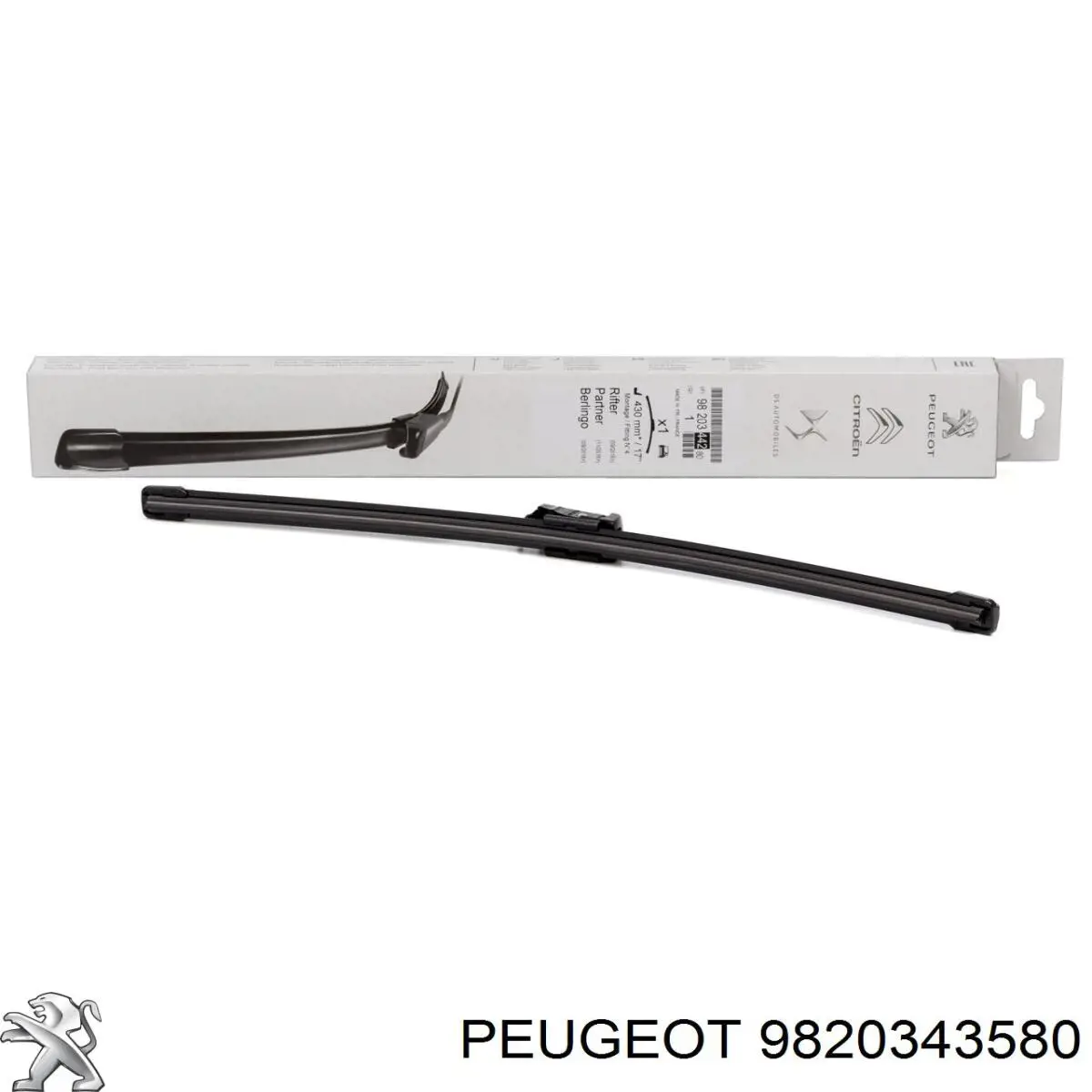 Limpa-pára-brisas do pára-brisas de condutor Peugeot/Citroen 1689816680