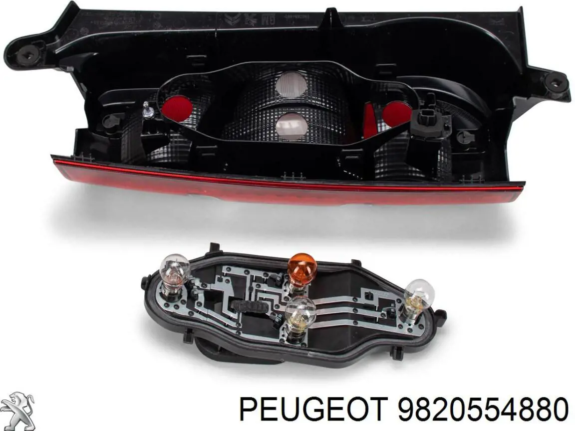 Compre 9820554880 Peugeot/Citroen Lanterna traseira direita