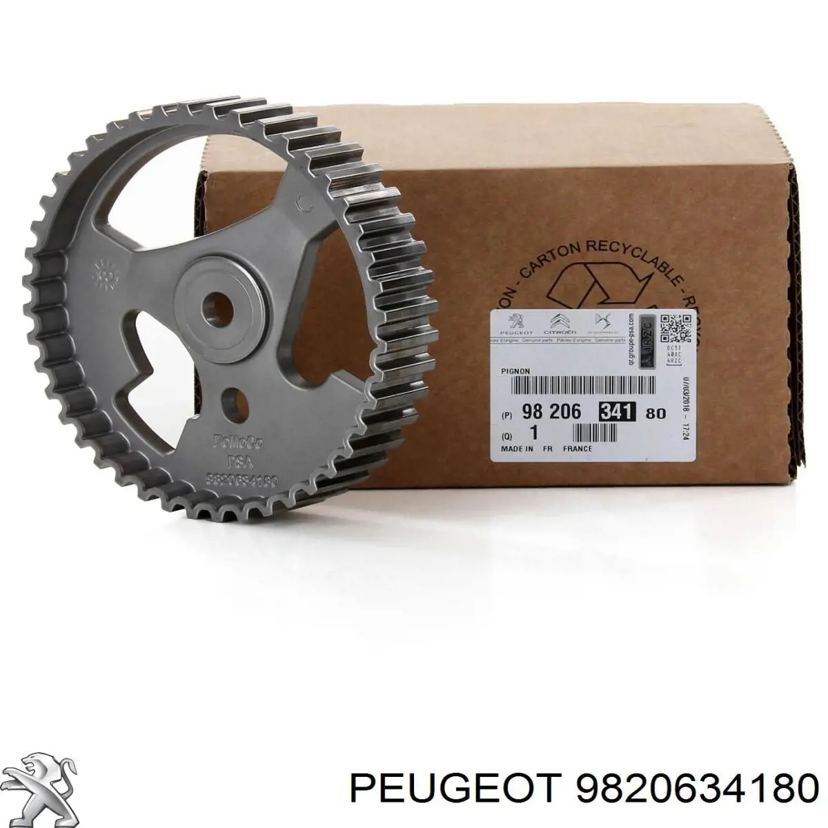  Engrenagem de cadeia da roda dentada da árvore distribuidora de motor Citroen C3 II hatchback (A51) (2009 - 2016) II